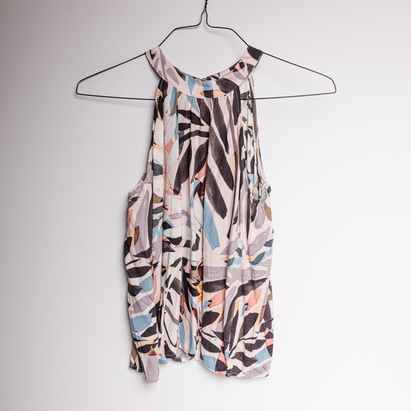 O'Neill Raylee Halter Neck SIZE Small, multicolored lightweight, airy, top - Picture 1 of 6
